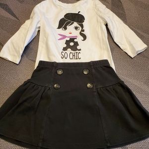 Gymboree Skirt & Shirt Set Size 5